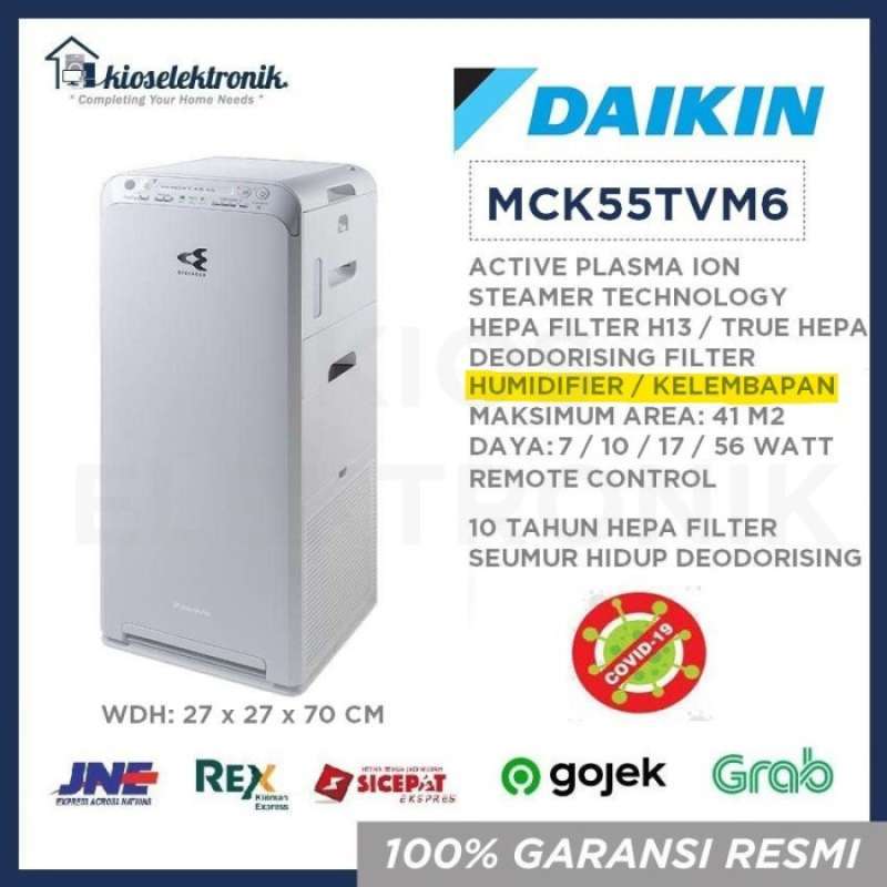 Promo Daikin Mck55Tvm6 Air Purifier Daikin Hepa Steamer Humidifier Maks