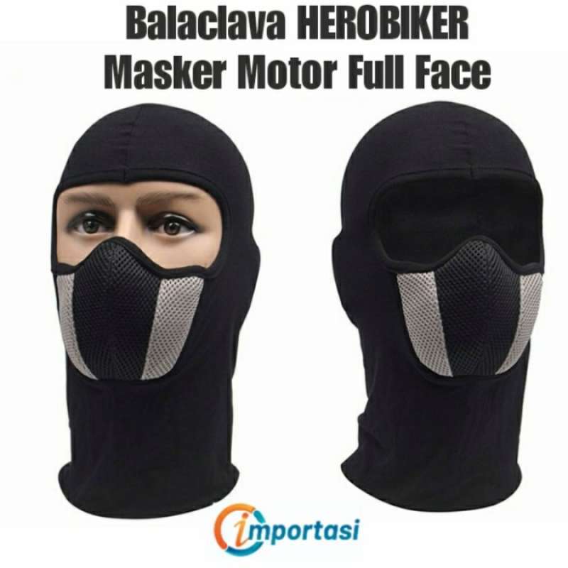 Jual BALACLAVA MASKER FULL FACE MOTOR HEROBIKER BUFF TACTICAL HEAD MASK ...