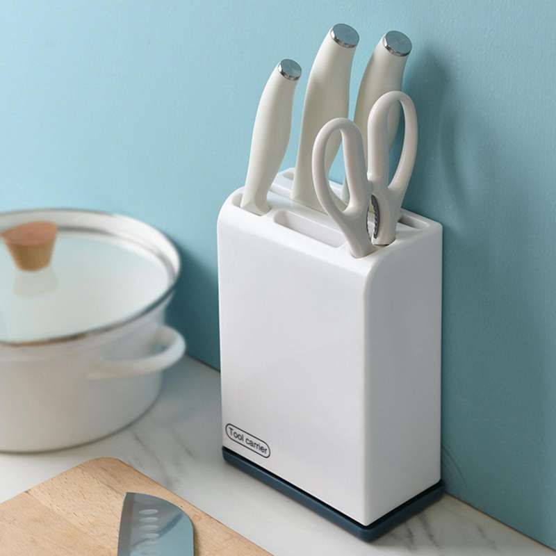 Promo plastic knife rack/ knife storage / knife holder Blue White