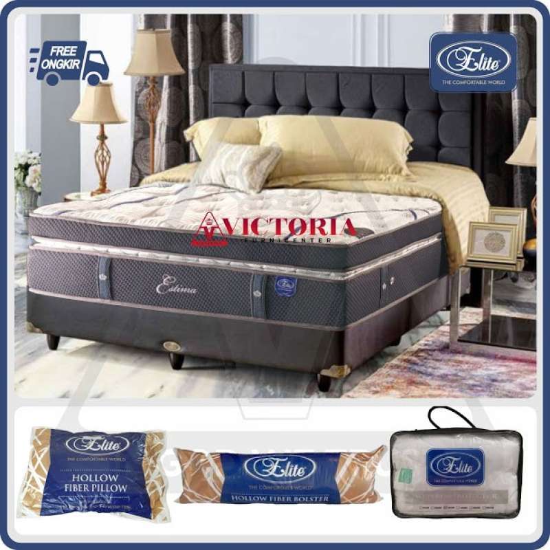 Jual Elite Estima Fullset Full Set 100 x 200 100x200 Kasur Spring Bed