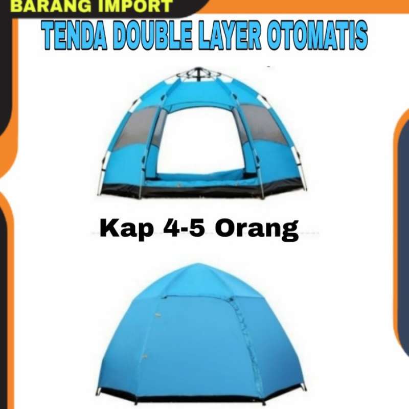 Promo Tenda Camping Otomatis Kemping Outdoor Gunung Hiking Pantai Murah