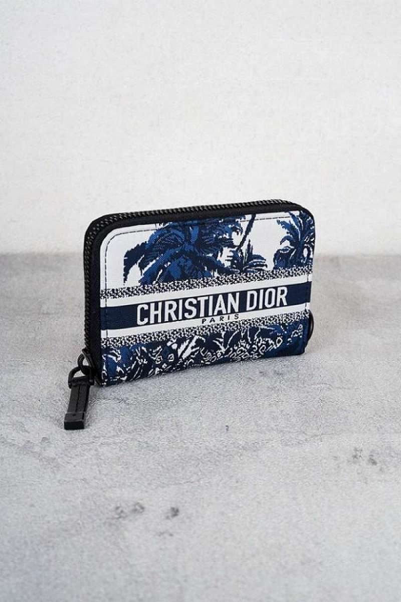 Jual CHRISTIAN DIOR Diortravel Palms Detachable Card Holder in Deep