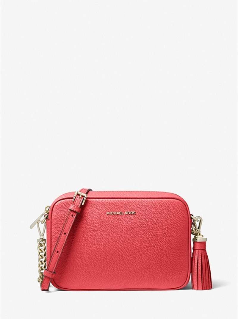 Jual MICHAEL KORS ORIGINAL Ginny Medium Pebbled Leather Crossbody Bag