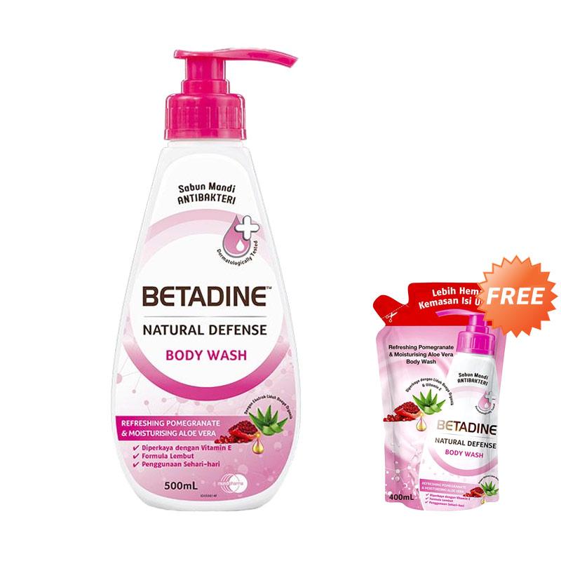 Jual FREE REFILL 400ML BETADINE Pomegranate Body Wash ...