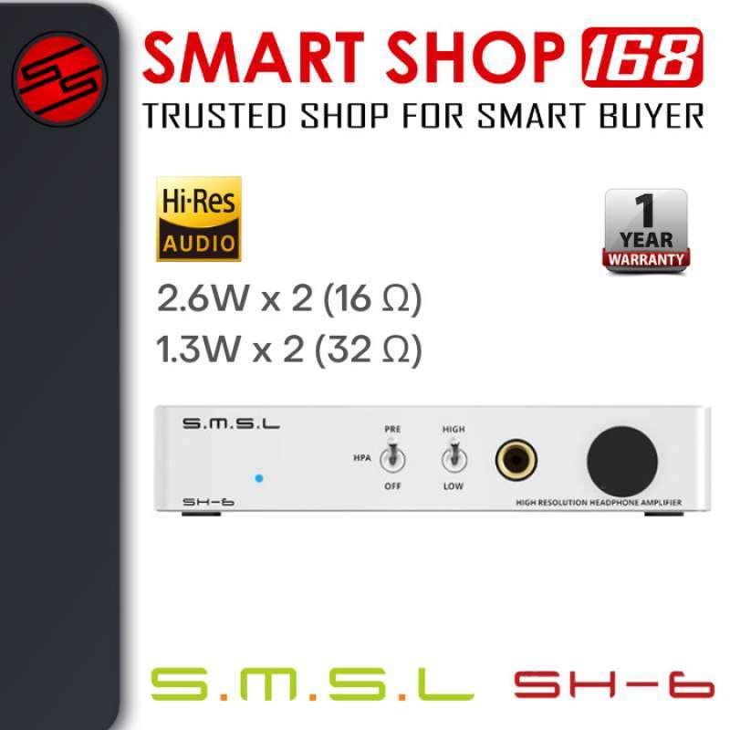 Jual Smsl Sh6 UltraLow Distortion Desktop Headphone Amplifier di