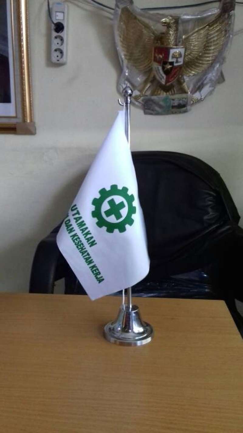 Promo Bendera Meja K3 (Safety First) Stainless di Seller Kerrin Store