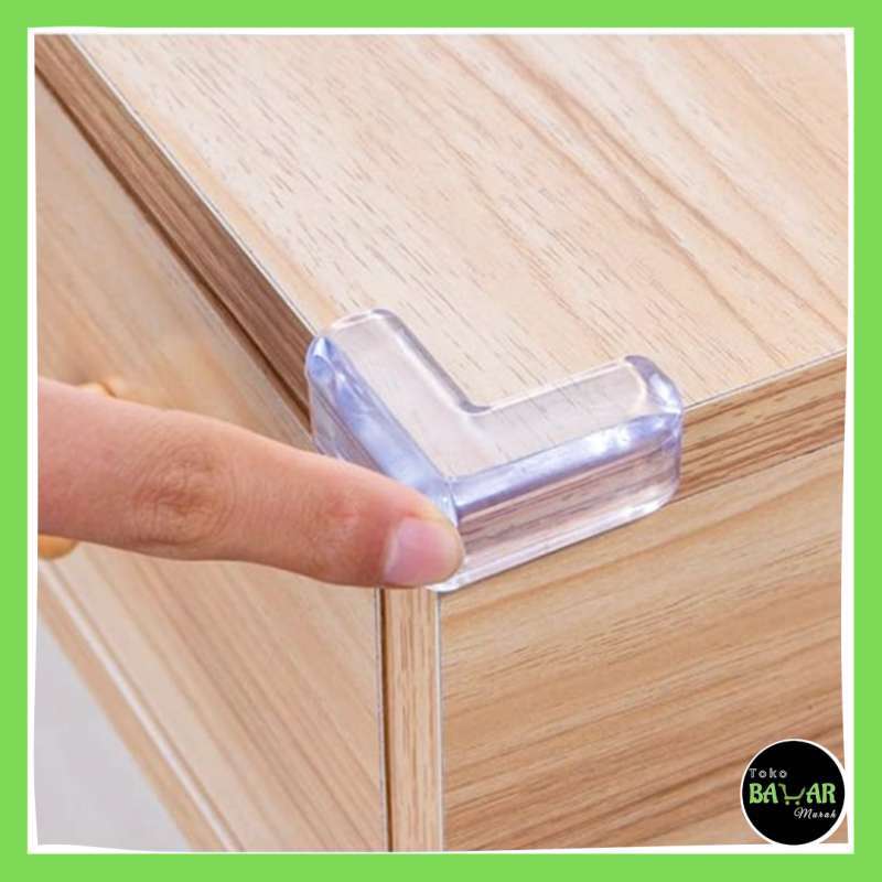Jual Bazar Murah Pelindung Sudut Meja Transparan / Pengaman Siku Meja