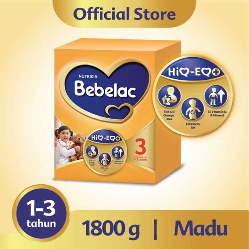 Jual Bebelac 3 1800gr (3-6 Tahun) - Susu Formula - Vanila di Seller ...