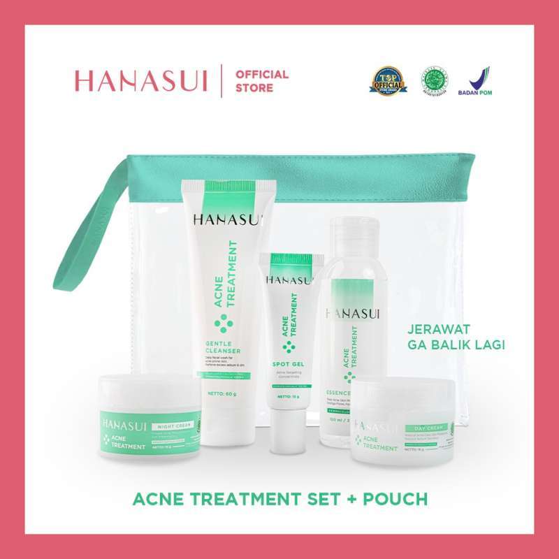Jual HANASUI Acne Treatment Series Set - HANASUI PAKET ACNE TREATMEN