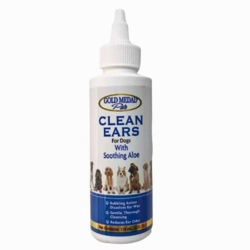 Promo Gold Medal Clean Ears Solution With Soothing Aloe For Dogs 4Oz