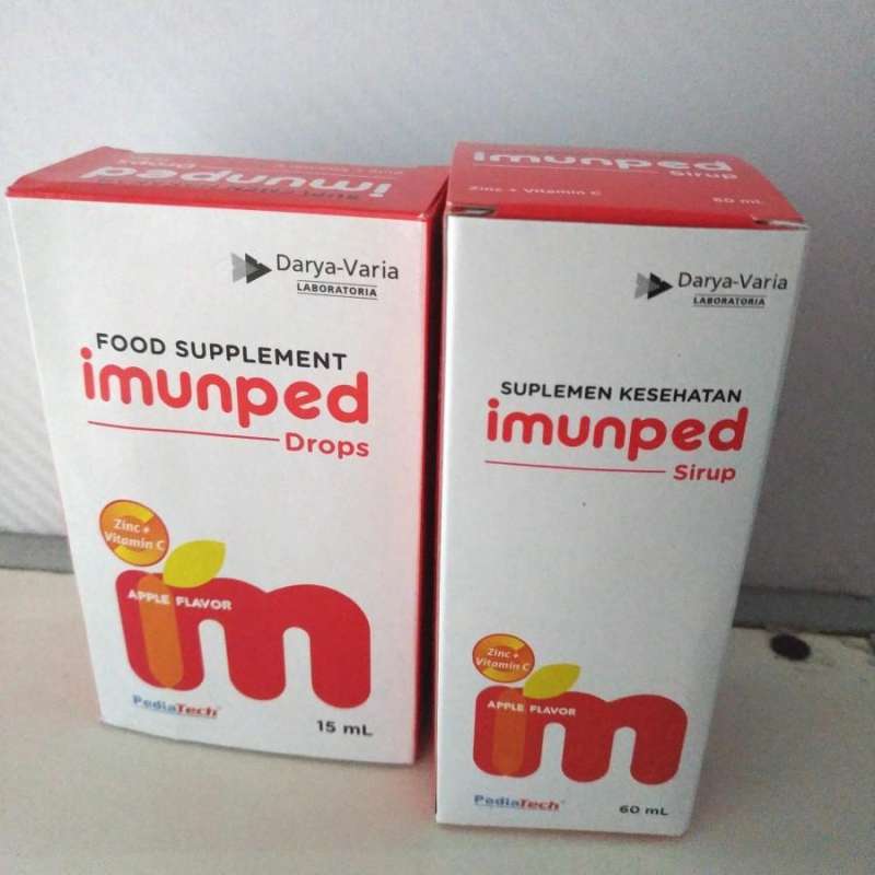 Jual Imunped drop drops 15ml dan sirup 60ml vitamin C dan Zinc bayi