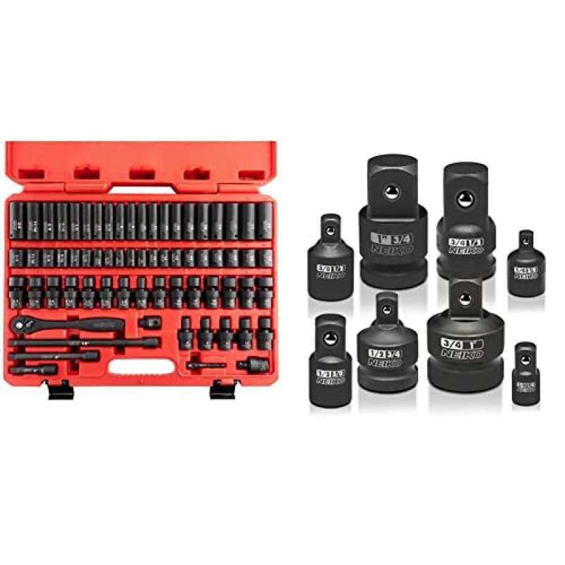 Promo Neiko 02471A 3/8” Standard and Deep Drive Impact Socket Set 67 pcs & 30223A Complete