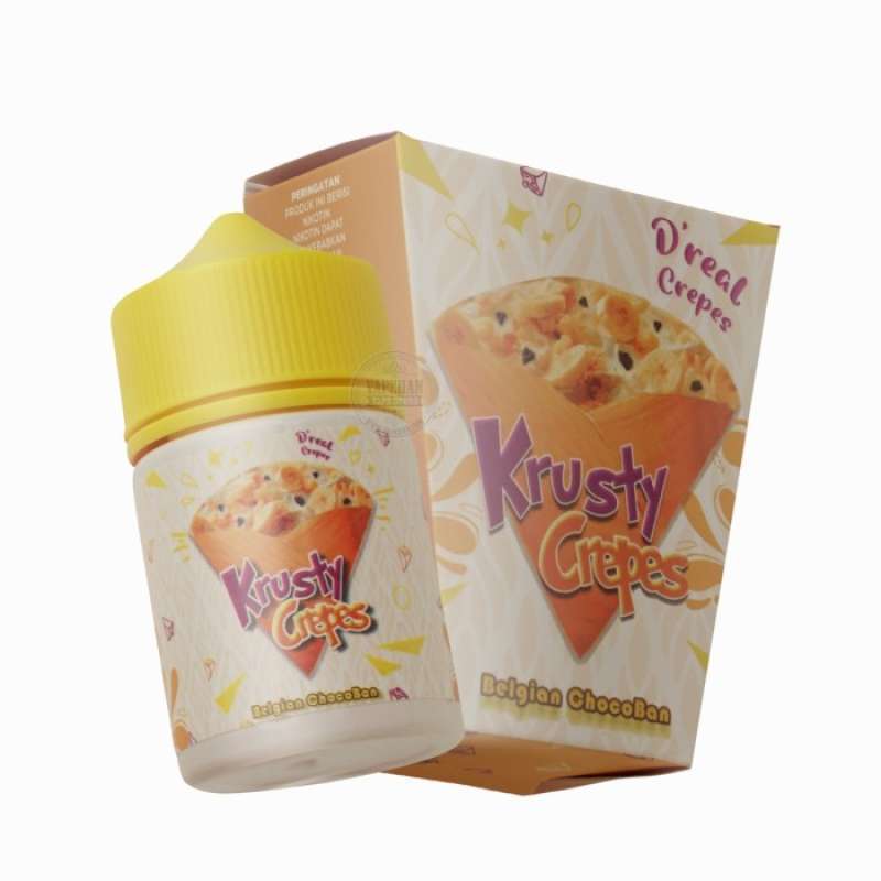 Promo Liquid Vape Krusty Crepes V4 Belgian Chocoban 3MG 60ML By Java