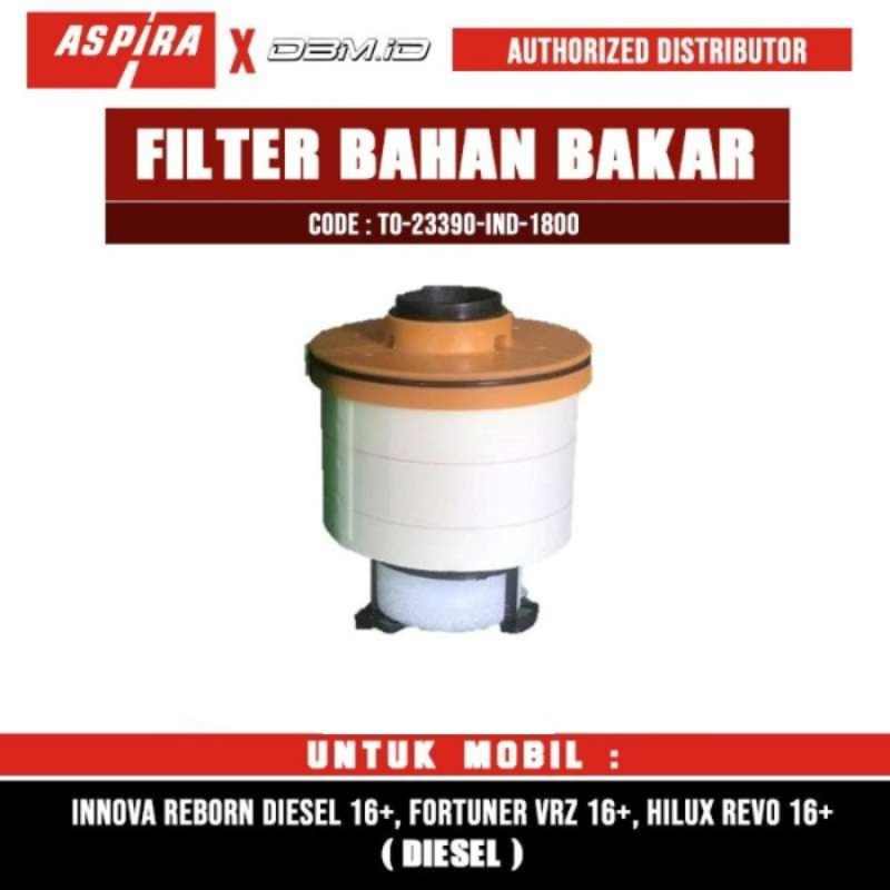 Promo Premium Filter Bahan Bakar Solar ASPIRA Innova Reborn Fortuner ...