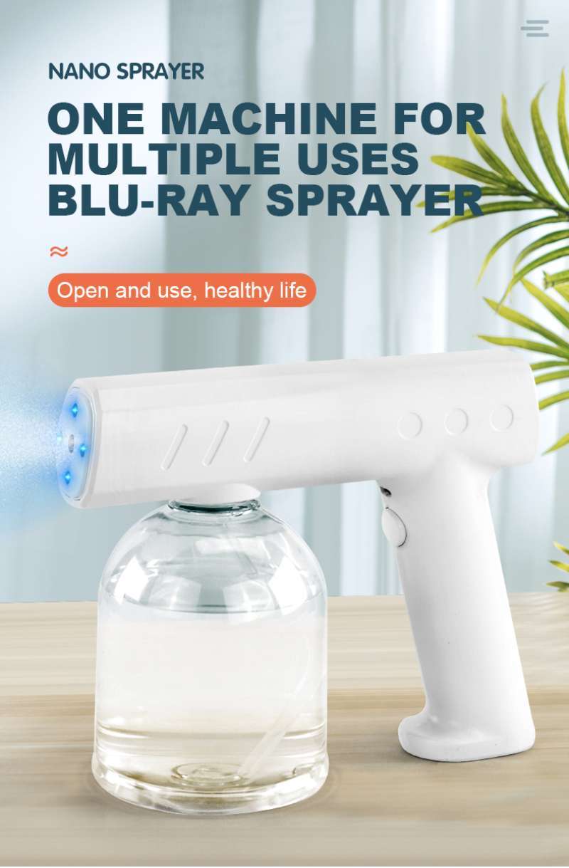Jual Nano Spray Gun Disinfectant UV Light Wireless Sprayer Gun di