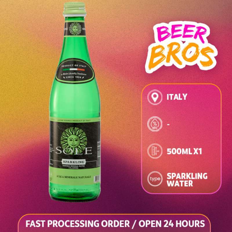 Jual Sole L'Italiana Sparkling Mineral Water 500ml di Seller Beer Bros