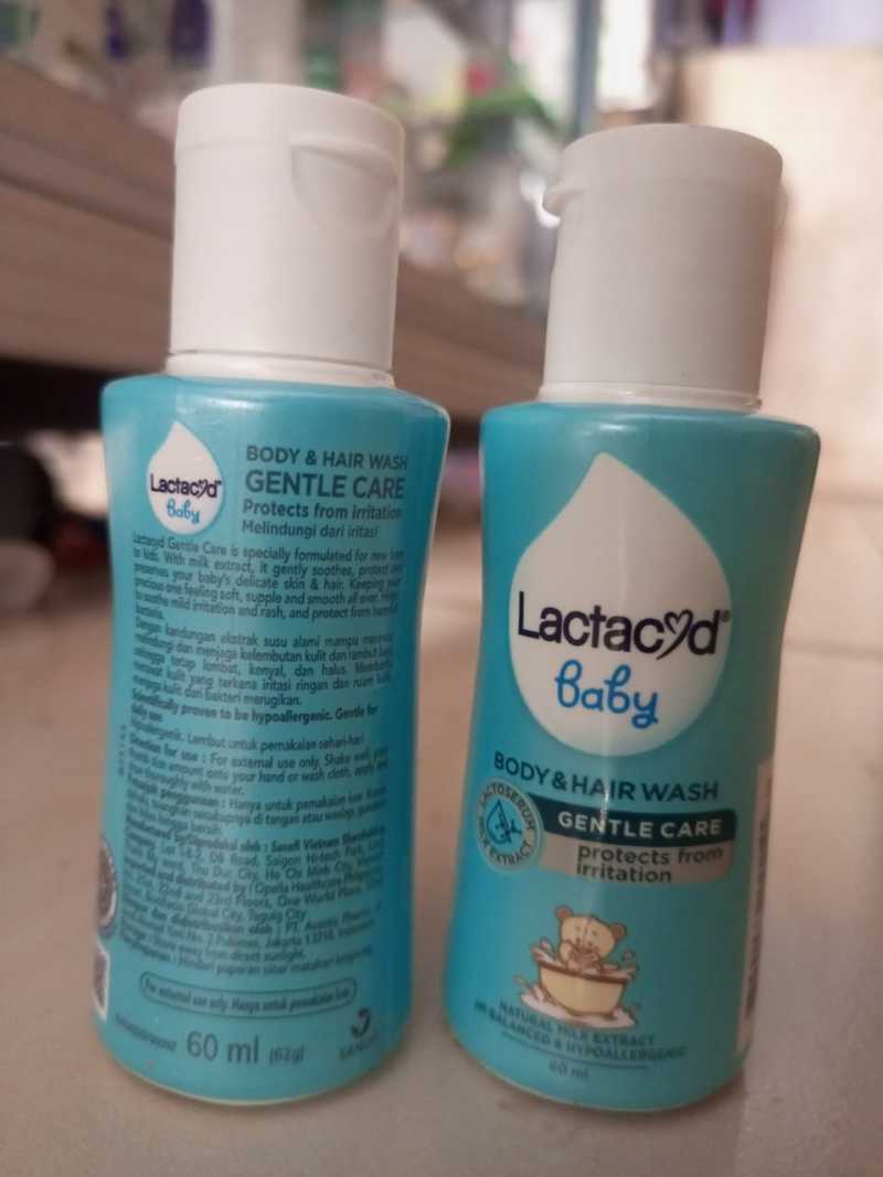 Jual lactacyd baby body & hair wash Gentle Care 60ml di Seller Warung