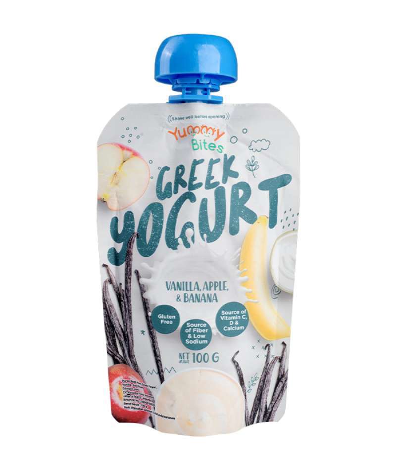 Jual YUMMY BITES Greek Yogurt 100 gram yoghurt untuk 8 bulan 8 months