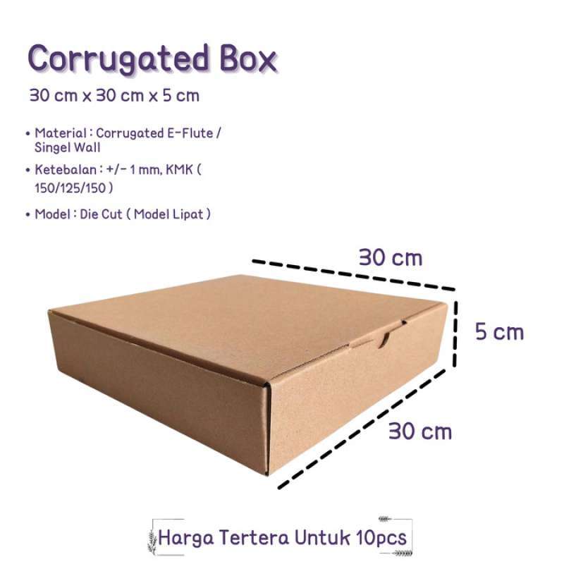 Jual Dus Pizza Box 30 X 30 X 5 di Seller Honey Living Kalibata, Kota Jakarta Selatan Blibli
