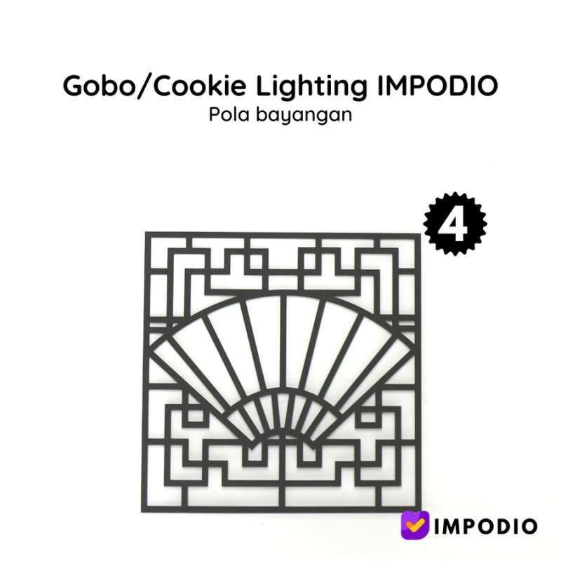 Jual Gobo Black IMPODIO /pembentuk bayangan foto / cookie light photo