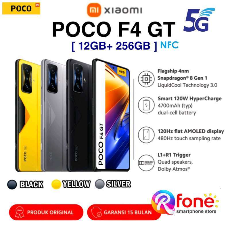 Jual XIAOMI POCO F4 GT 12/256GB [12GB+ 256GB] NEW GARANSI RESMI di ...