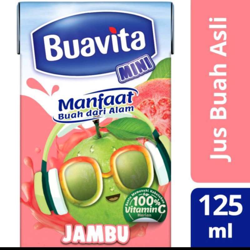 Jual Buavita jus buah jambu biji asli Ukuran 125 ml praktis manfaat