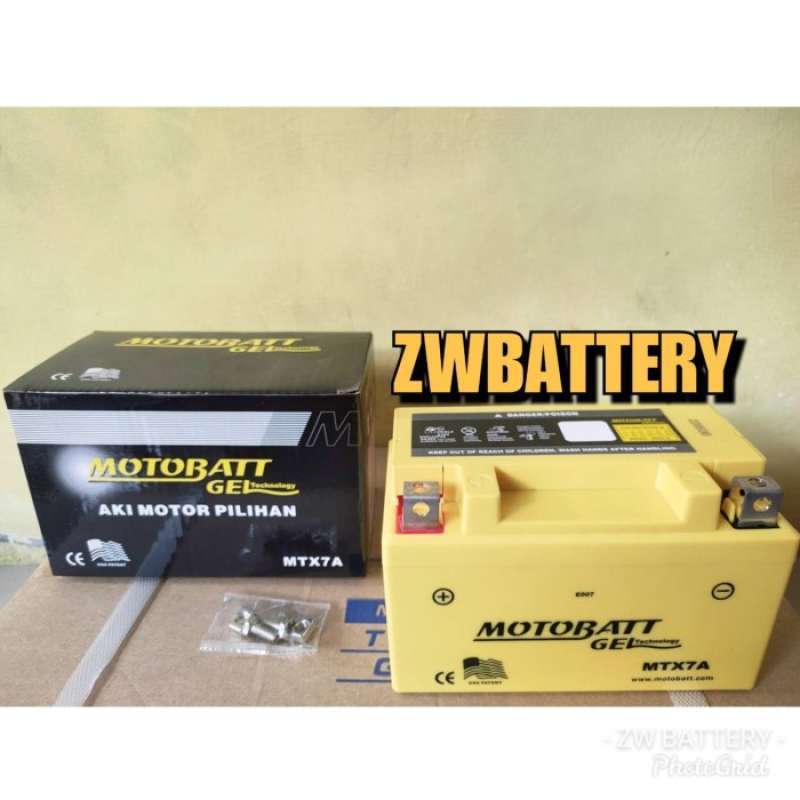 Promo Aki Motor Kawasaki Ninja 250 Karbu Motobatt Mtx7a Aki Gel 7ah