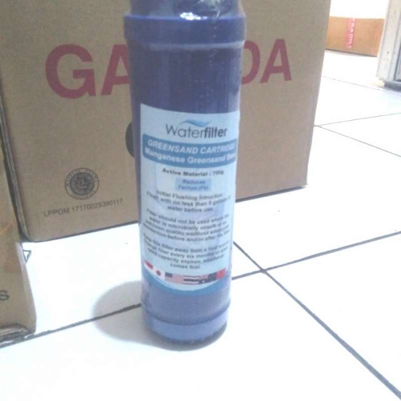 Jual MANGANESE GREENSAND CARTRIDGE FILTER AIR 10 INCH WATER FILTER di