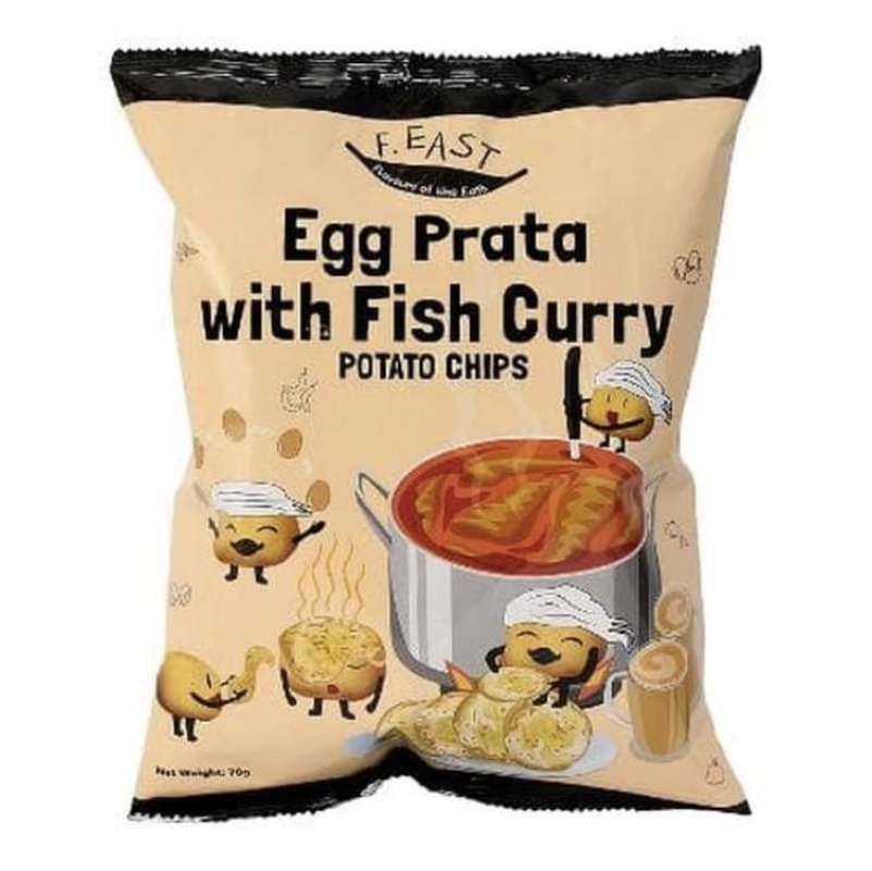 Jual F.east Potato Chip/Hainanese Chicken Rice/Beef Rendang/Singapore