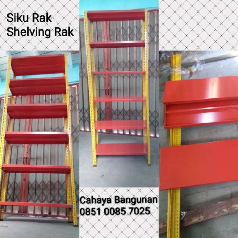 Promo Siku Besi Rak - Shelving Rak Etalase Susun Barang Gudang Coating