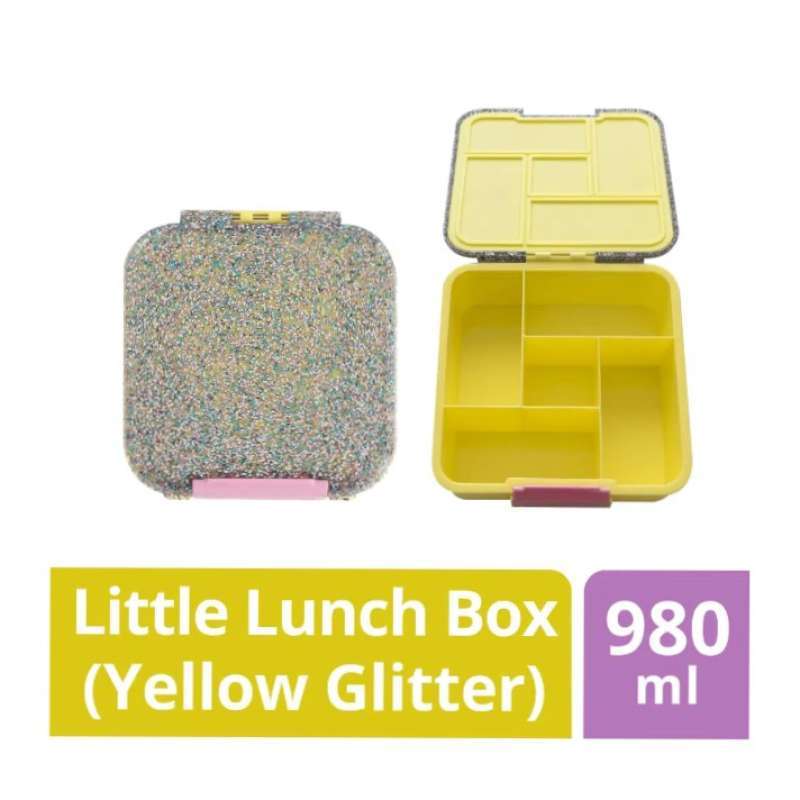 Jual Little Lunch Box Co Bento Five Yellow Glitter (980ml) di Seller