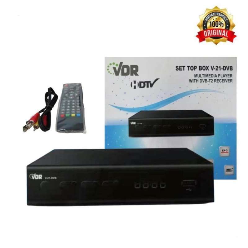 Jual Set Top Box / Receiver TV Siaran Digital DVBT2 VDR V21 di Seller