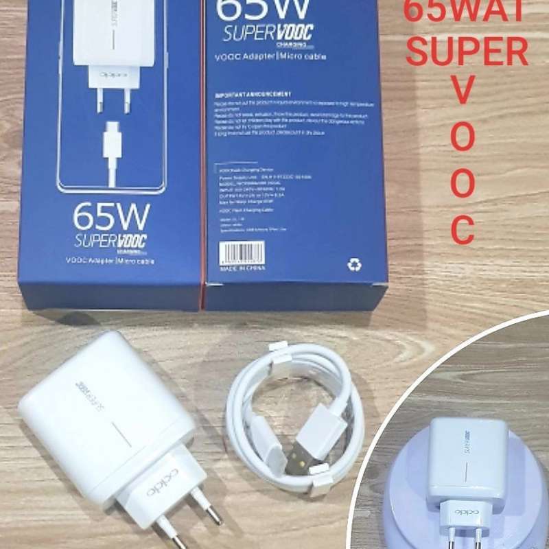 Promo Charger Oppo 65w Super VOOC with type-c cable kabel type c fast