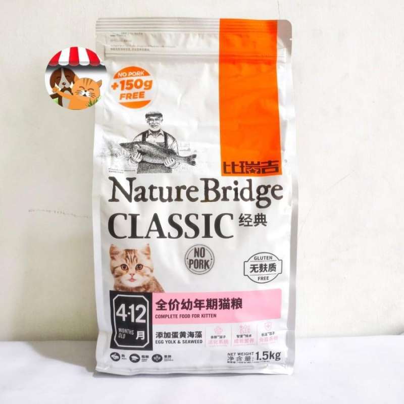 Jual Nature Bridge Classic Kitten 1.5 Kg Freshpack Makanan Anak Kucing