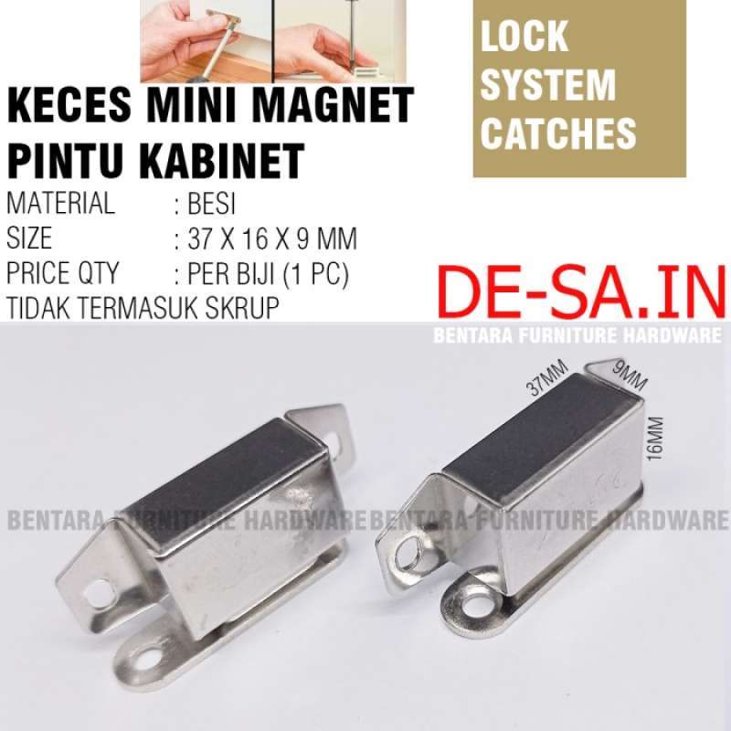 Jual MINI DOOR MAGNETIC CATCHES / SLOT KECES MAGNET BESI PINTU - KECIL ...
