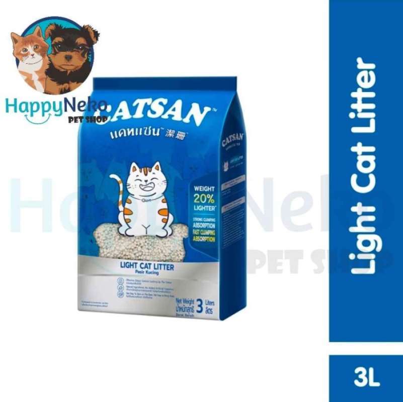 Promo Catsan Light Cat Litter 3l Pasir Gumpal Diskon 36 Di Seller