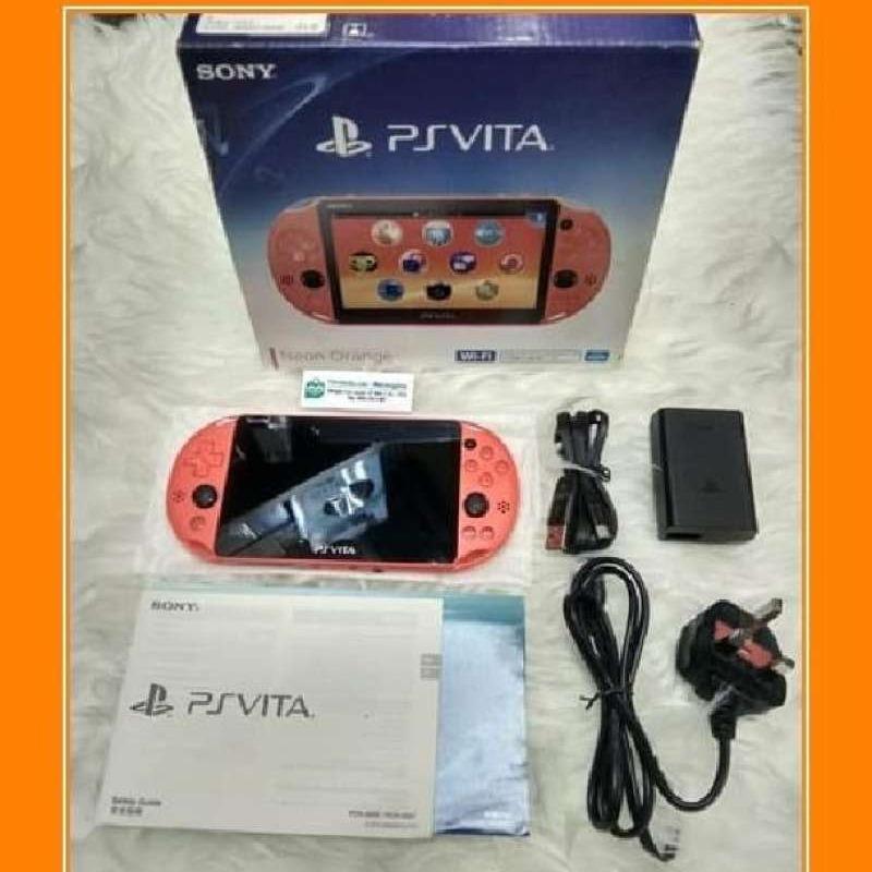 Jual PS Vita SLIM Orange 128GB CFW Enso Henkaku (Bisa PSP PS1 SNES NES