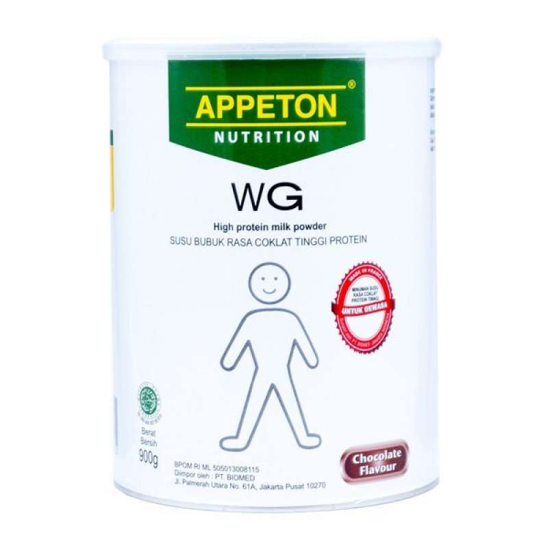 Promo Appeton Weight Gain High Protein Milk Chocolate Powder 900Gr