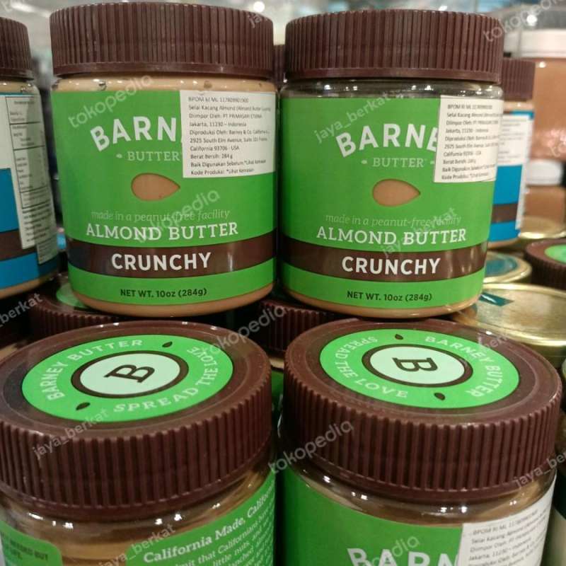 Jual Barney Almond Butter Crunchy 284Gr Selai Kacang Almond Crunchy di