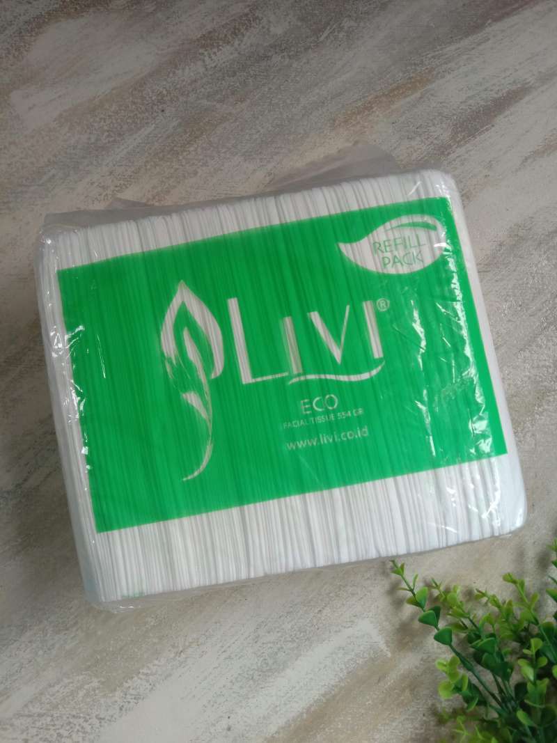 Jual Livi Eco Facial Tissue - [600 Sheet/ Refill] di Seller Warung ...