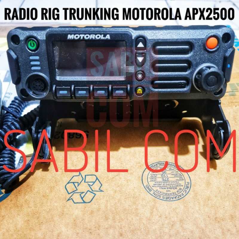 Jual Radio Rig Motorola Apx2500 Trunking Uhf 800 Original Motorola Apx