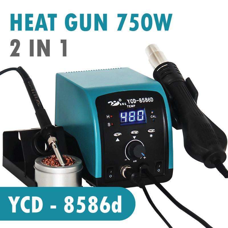 Jual Heat Gun + Solder Station 750W Solder UAP YCD8586D di Seller