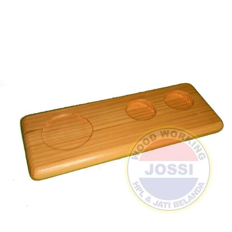Jual Wooden Coffee Tray / Tatakan Gelas Kopi Kayu Jati Belanda di