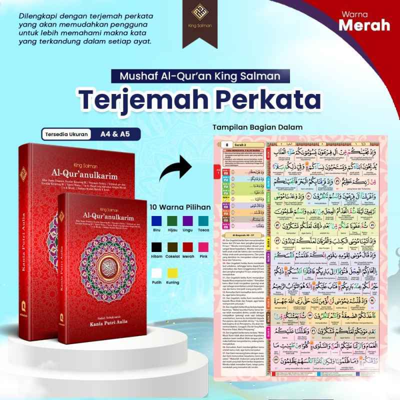 Perkata Promo Al Quran Exclusive Hafalan Terjemah Perkata Ukuran A5 Alquran ...