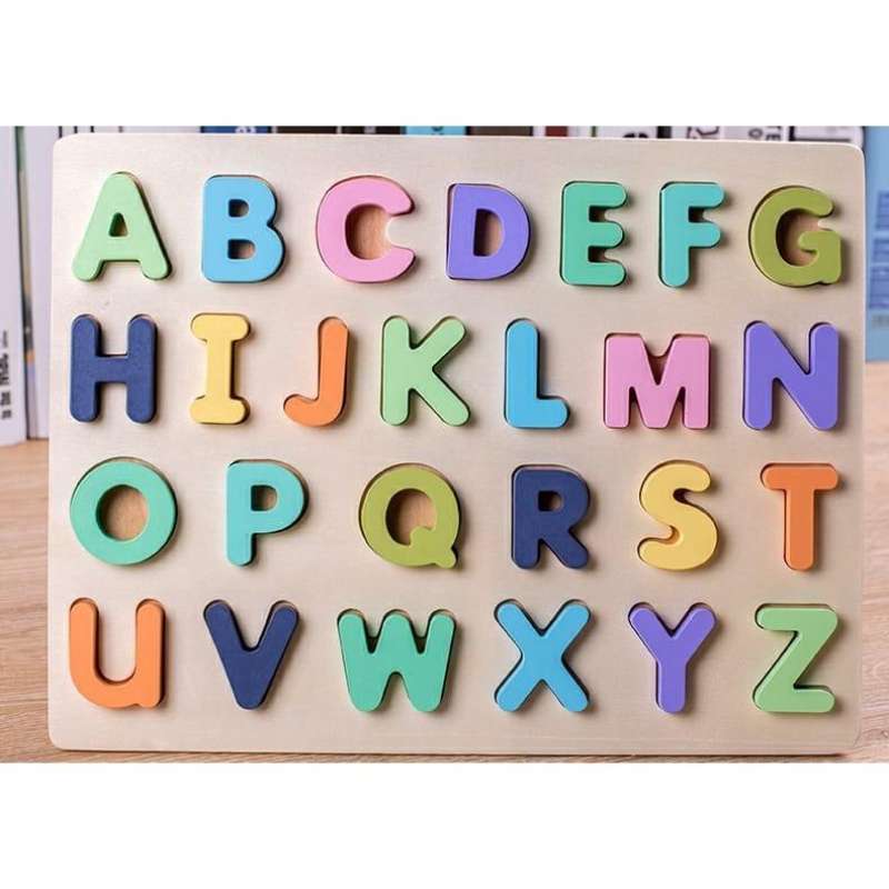 Promo Mainan Edukasi Anak Puzzle Kayu Angka Dan Abjad Abc Timbul Jumbo ...