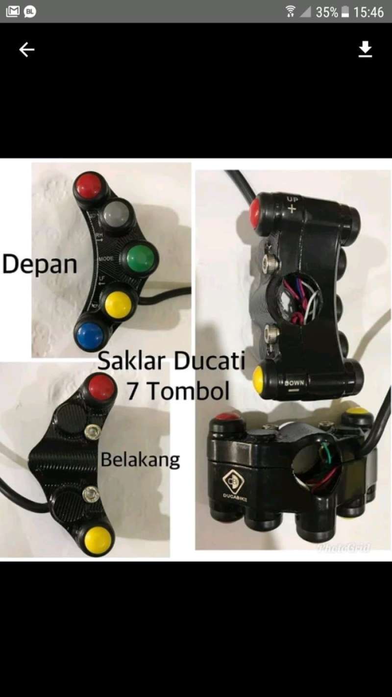 Jual saklar on off 7 tombol saklar on off 7 universal saklar moge di ...