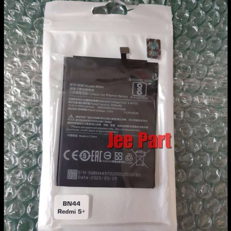 Jual BATRE BATERAI BATTERY BN44 XIAOMI REDMI 5 PLUS ORIGINAL di Seller