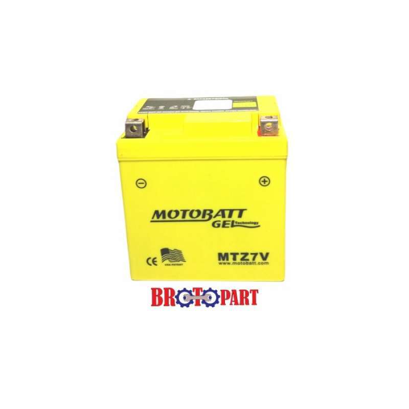 Jual Aki Motor kering Motobatt MTZ7V MF 12v 7Ah Accu gel siap pakai di