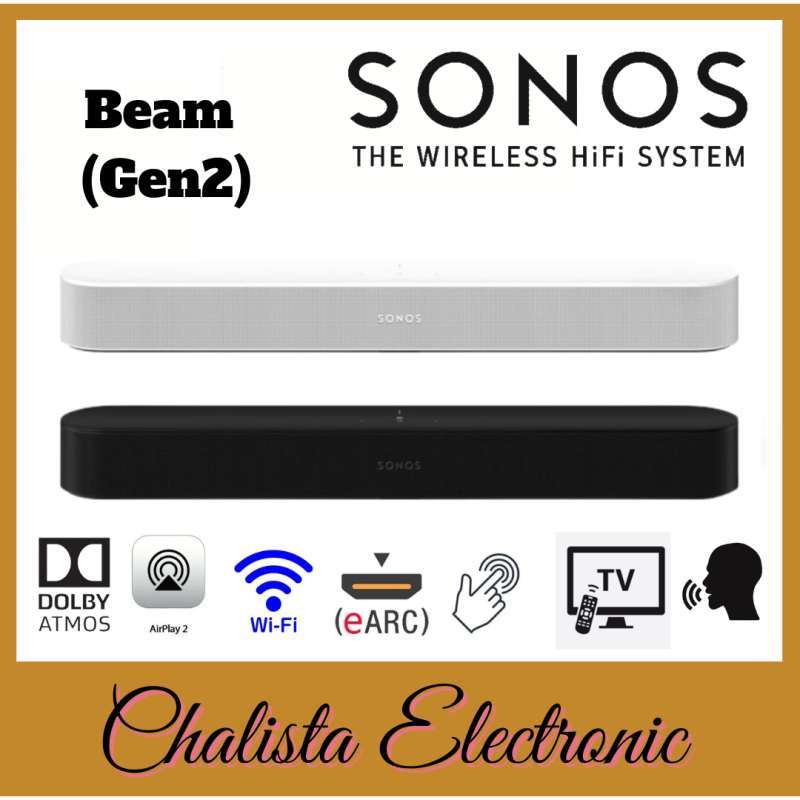 Jual SONOS Beam Gen 2 Gen2 Wireless Soundbar WiFi HiFi System Dolby
