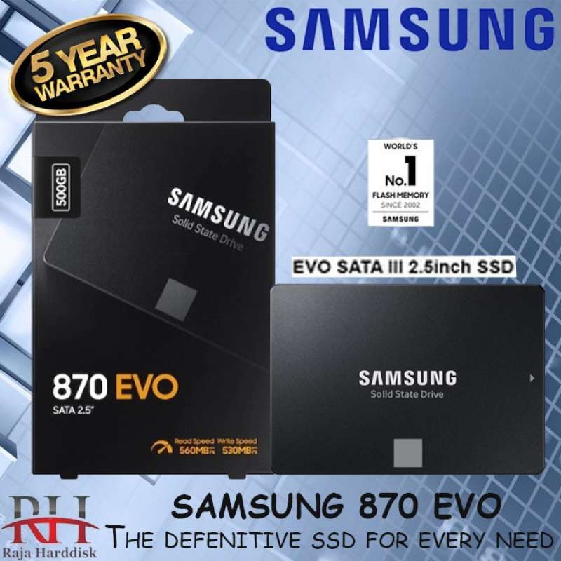 SSD SAMSUNG 2.5 1TB SATA3 870 EVO - miniatura 3
